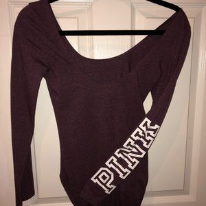 PINK Victoria Secret long sleeve bodysuit